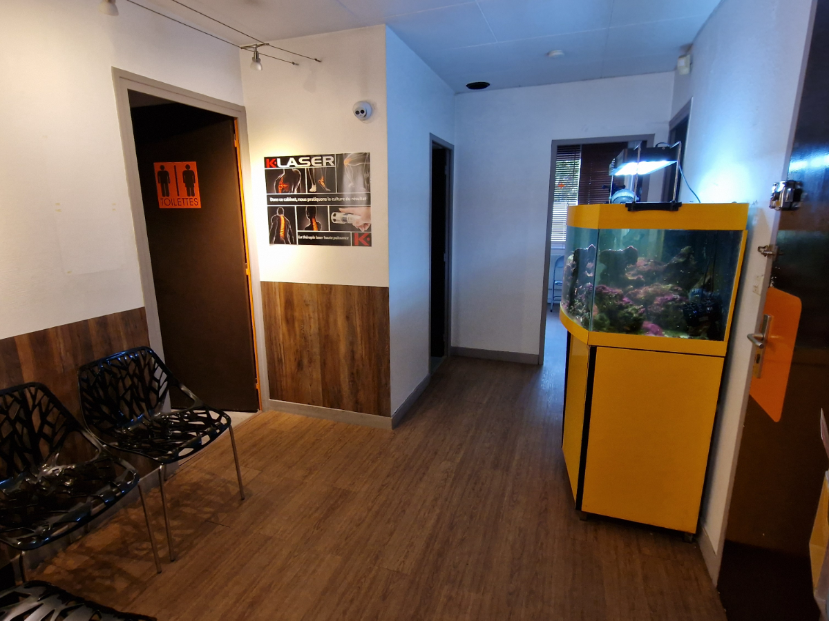 La salle d'attente du cabinet, 98 rue Béchevelin à Lyon 7
